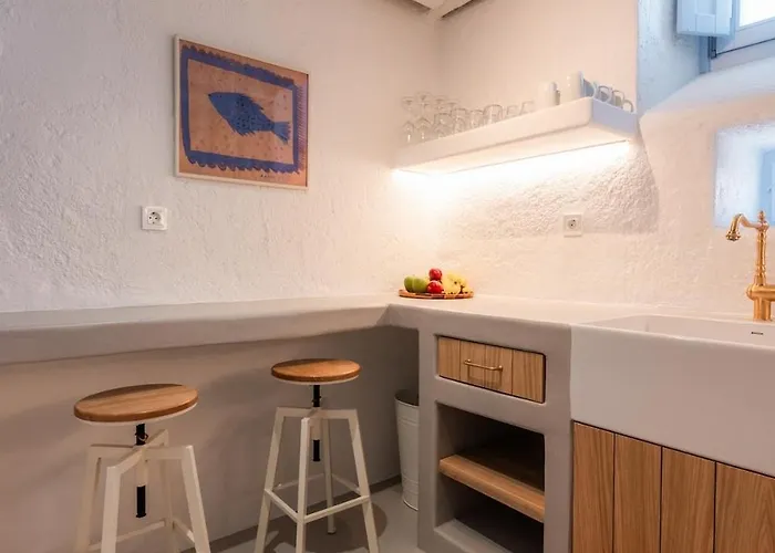 빌라 Historic Stone House With Garden - Mykonos Village