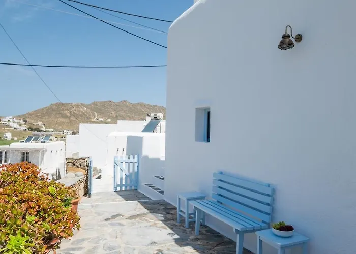 Historic Stone House With Garden - Mykonos Village 빌라 아노 메라
